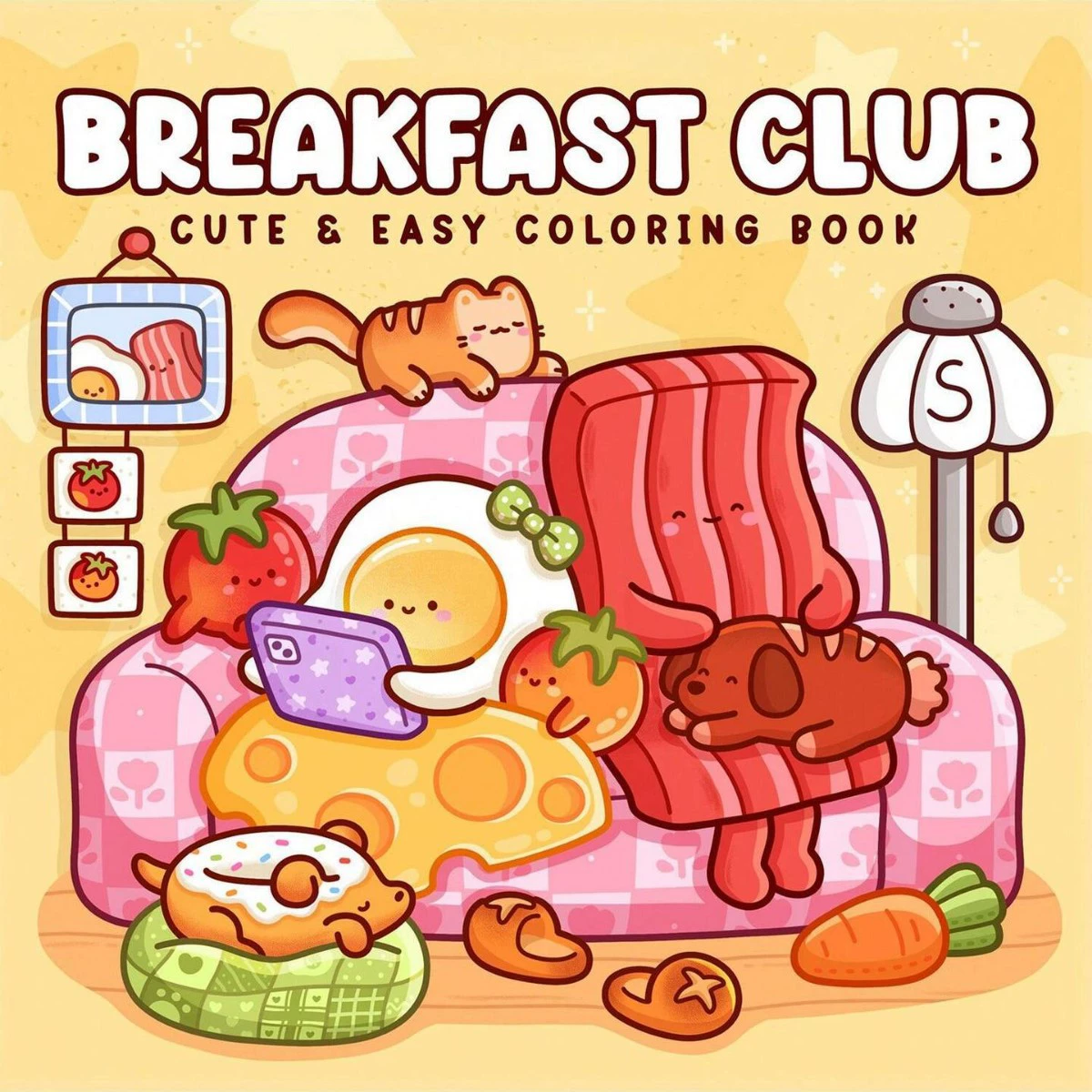 Food Y Snacks Coloring Book - Buku Mewarnai Breakfast Club untuk Dewasa