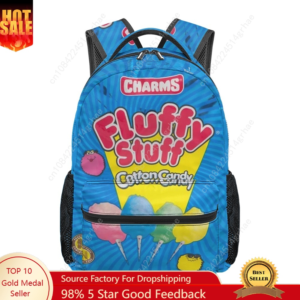 Food Snacks For Camping - Tas Ransel Siswa dengan Cetakan Permen