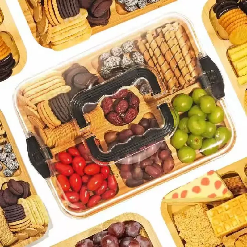 Food Snacks For Camping - Papan Keju Kayu, Nampan Camilan, Kotak