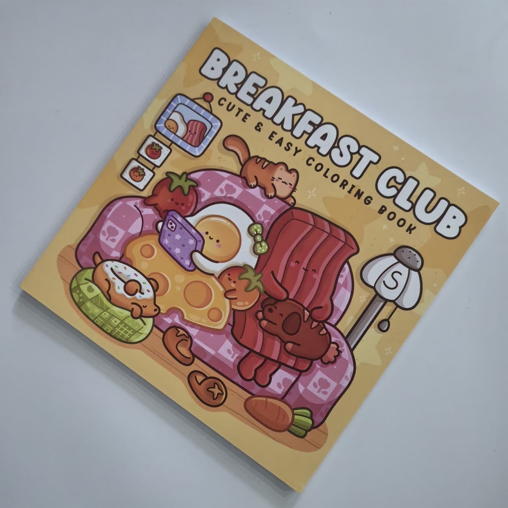 Buku Mewarnai Breakfast Club u - Food Y Snacks Coloring Book ulasan dan harga