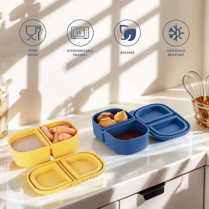 Wadah Camilan Silikon Dapat Di - Food Snacks For Picnic ulasan dan harga