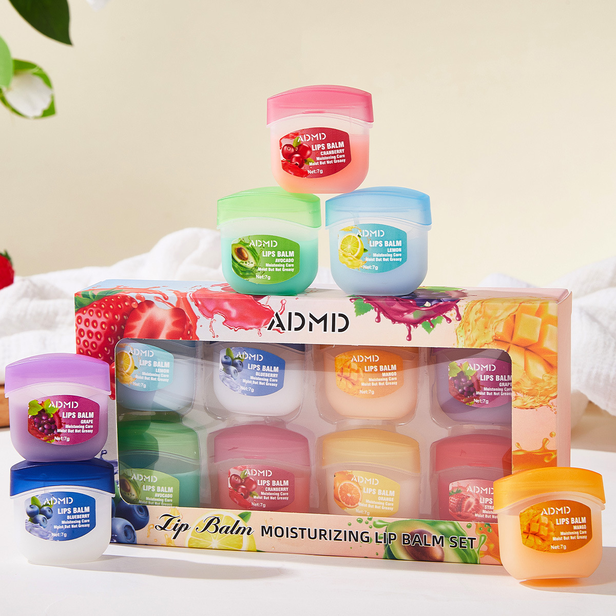 8/4/PCs Lip Balm Pelembab Bibi - Korean Food Snacks ulasan dan harga