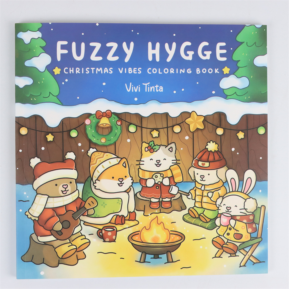 Buku mewarnai Natal Hygge Fuzz - Food Y Snacks Coloring Book ulasan dan harga