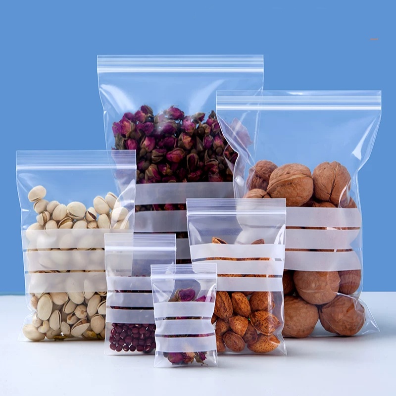 200PCS Kantong Plastik PE Tran - Food Like Snacks ulasan dan harga