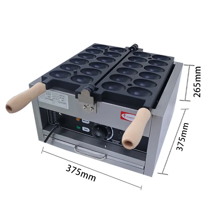 Pembuat Waffle Listrik Komersi - Korean Food Snacks ulasan dan harga