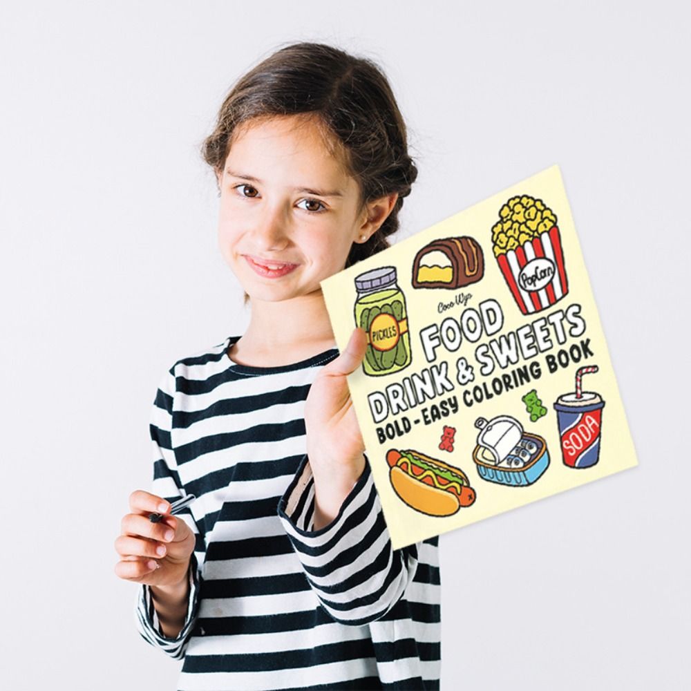 Buku Mewarnai yang Menenangkan - Food Y Snacks Coloring Book ulasan dan harga