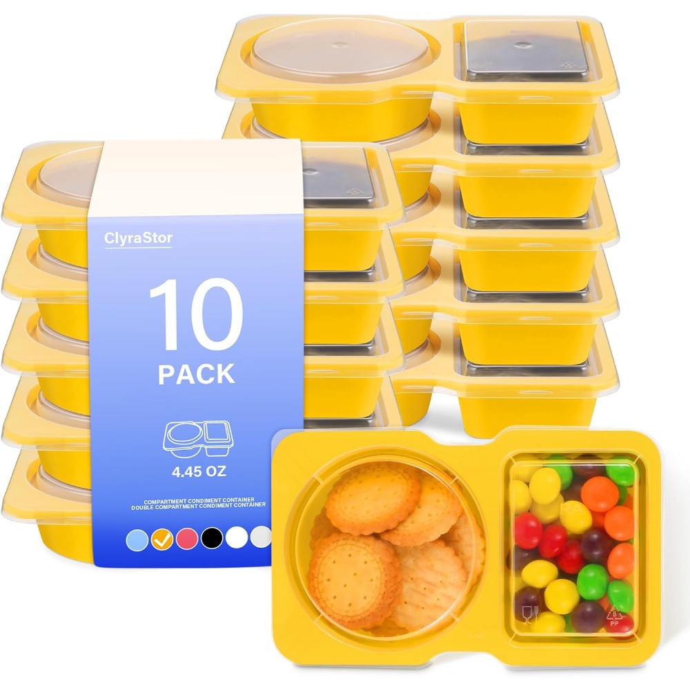 2 Kompartemen Wadah Plastik Se - Food Snacks For Kids Party ulasan dan harga