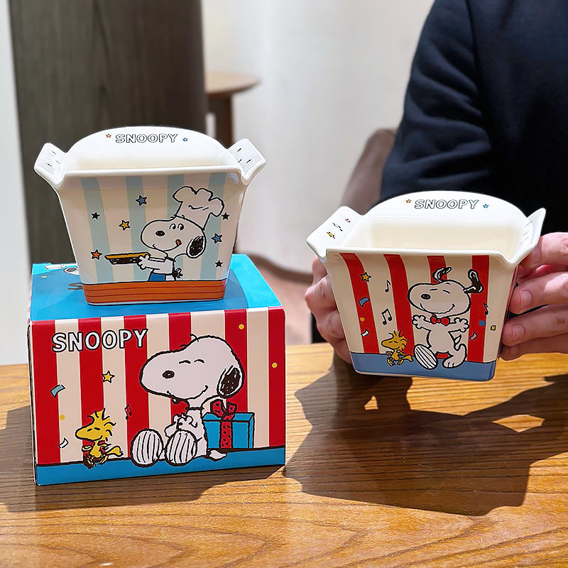 Mangkuk Keramik Snoopy Co-Bran - Food Snacks Brands ulasan dan harga