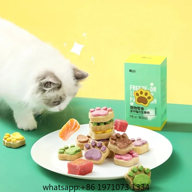 Camilan Kucing Beku Kering Tin - Food Protein Snacks ulasan dan harga