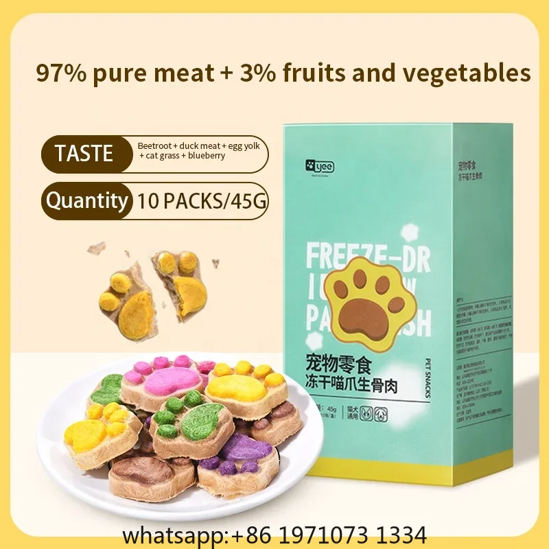 Camilan Kucing Beku Kering Tin - Food Protein Snacks ulasan dan harga