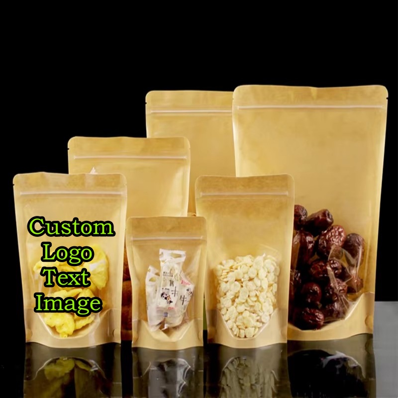 100 PCS Kantong Plastik Kraft  - Food Like Snacks ulasan dan harga