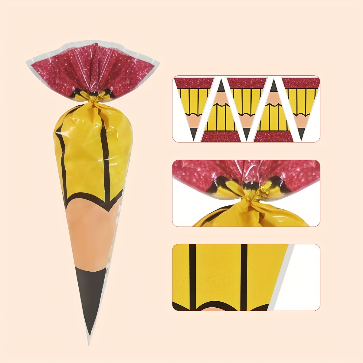 Kantong Permen Kerucut Pensil  - Food Like Snacks ulasan dan harga